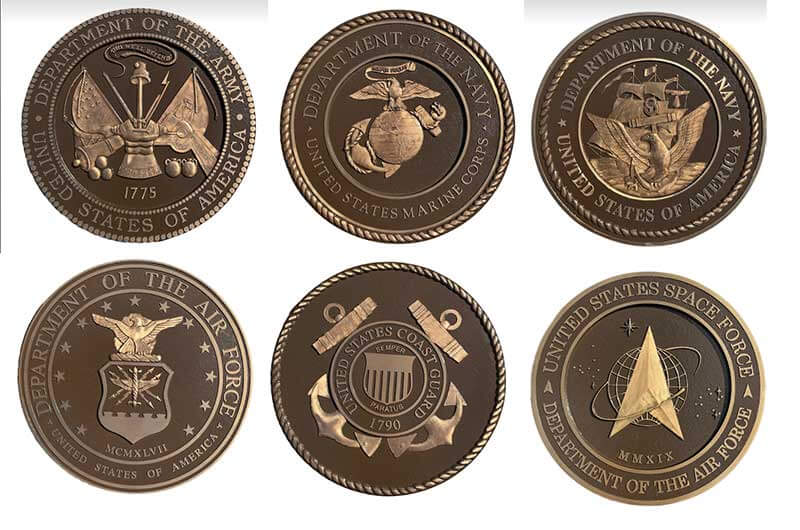 Bronze Plaques, cast Bronze Plaques, military memorial plaque with color photo, bronze military plaques, military photo Bronze Plaques