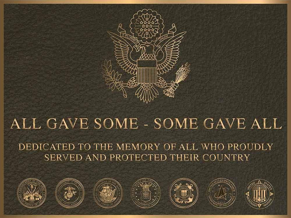 Memorial Plaques, cast Memorial Plaques, military memorial plaque with color photo, bronze military Plaques, military photo Memorial Plaques