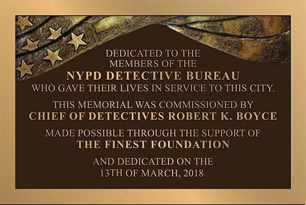 Memorial Plaques, cast Memorial Plaques, police plaque, end of watch Memorial Plaques, bronze police memorial plaque