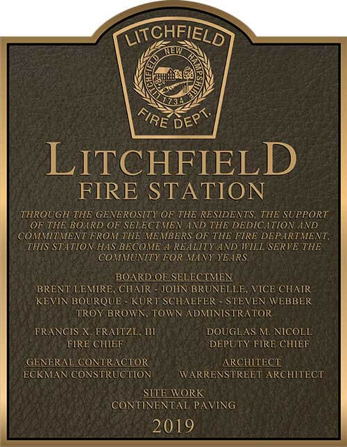 Memorial Plaques, cast Memorial Plaques, firefighter plaque, bronze firefighter plaque, cast bronze firefighter Plaques