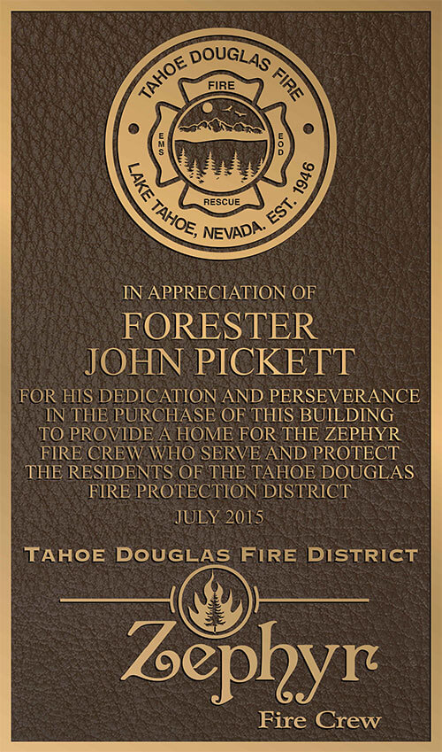 Bronze Plaques, cast Bronze Plaques, firefighter plaque, bronze firefighter plaque, cast bronze firefighter plaques