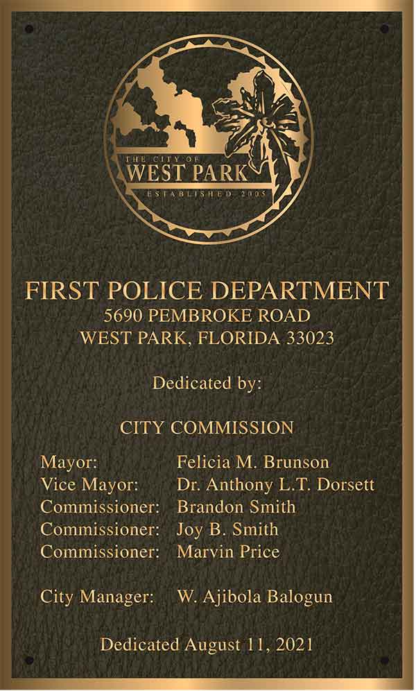 Memorial Plaques, cast Memorial Plaques, police plaque, police Plaques with badge, bronze police plaque